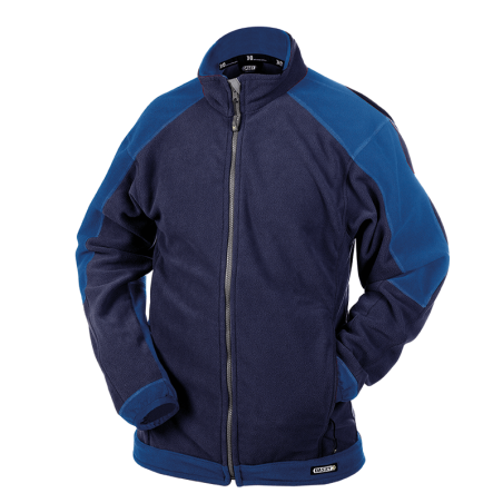 DASSY Kazan Two-Tone Fleece Jacket M +/- 260 g/m² Navy/Royal Blue