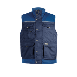 Chaleco Hulst Bicolor M +/- 245 g/m² Azul Marino/Azul Real DASSY