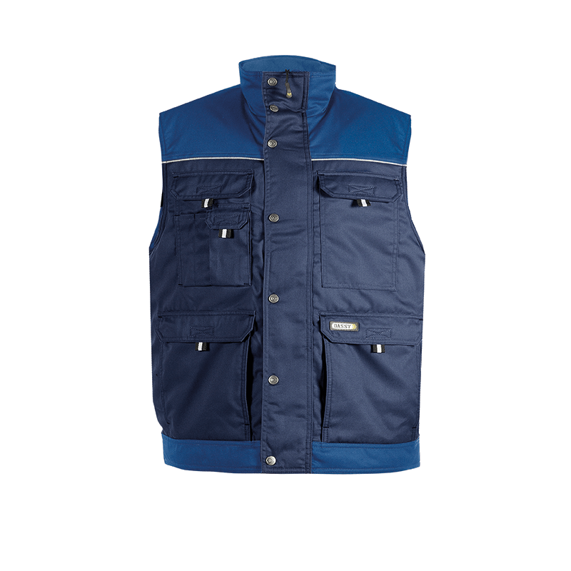 Chaleco Hulst Bicolor M +/- 245 g/m² Azul Marino/Azul Real DASSY Chaleco Hulst Bicolor M +/- 245 g/m² Azul Marino/Azul Real DASSY