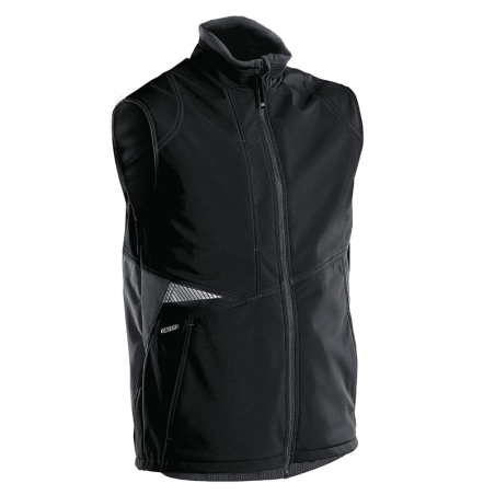 DASSY Fusion Softshell Body Warmer M +/- 280 g/m² Black/Grey