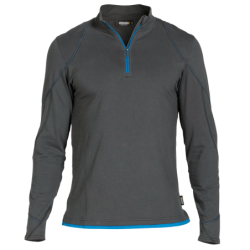 DASSY Sonic Long Sleeves T-shirt 4XL +/- 220 g/m² Grey/Azure Blue