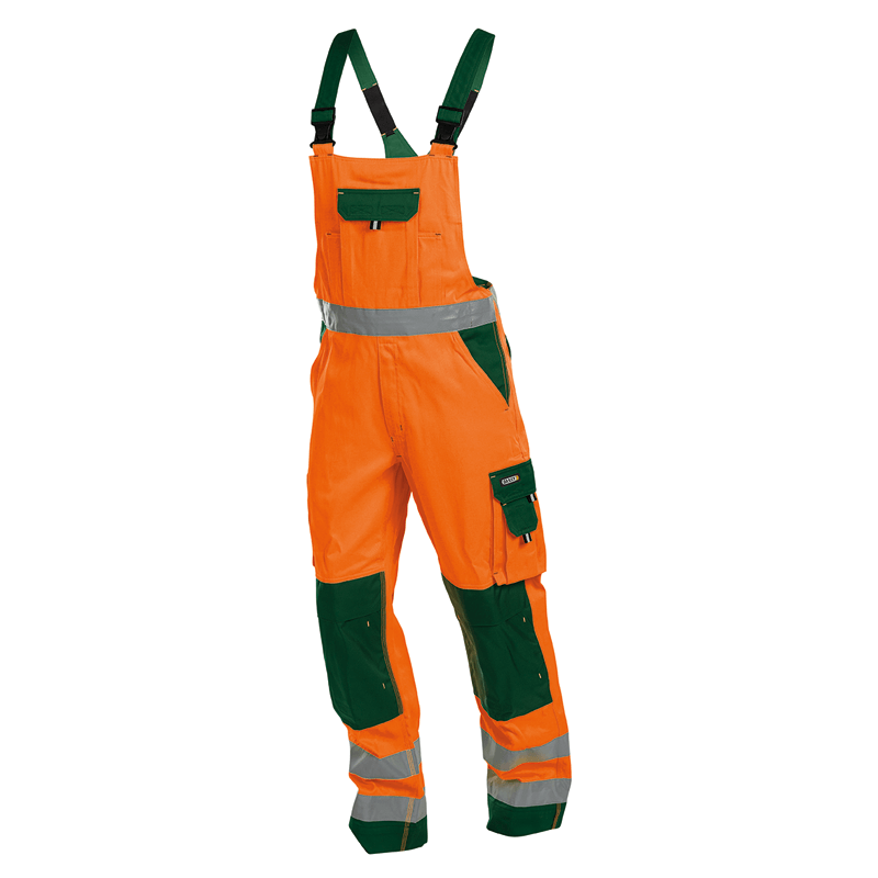 DASSY Toulouse High Visibility Brace Overall n.º 36 +/- 290 g/m² Fluo Orange/Bottle Green DASSY Toulouse High Visibility Brace Overall n.º 36 +/- 290 g/m² Fluo Orange/Bottle Green