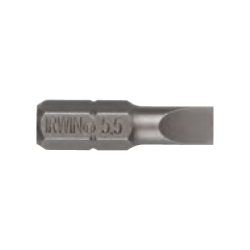 Punta Plana para Destornillador IRWIN 1,6 mmx8 mm Ø6,35 mmx25 mm (10un.)