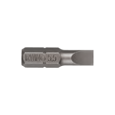 Punta Plana para Destornillador IRWIN 1,6 mmx8 mm Ø6,35 mmx25 mm (10un.)