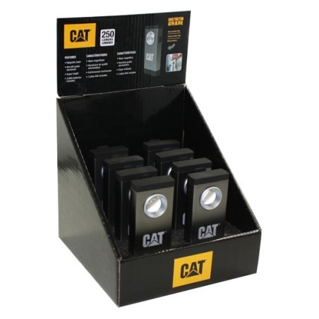 Pack de 8 unidades para Exposição - Ponto de Luz de Bolso de Alumínio CAT (250 lumens Luz Alta/120 lumens Luz Baixa)
