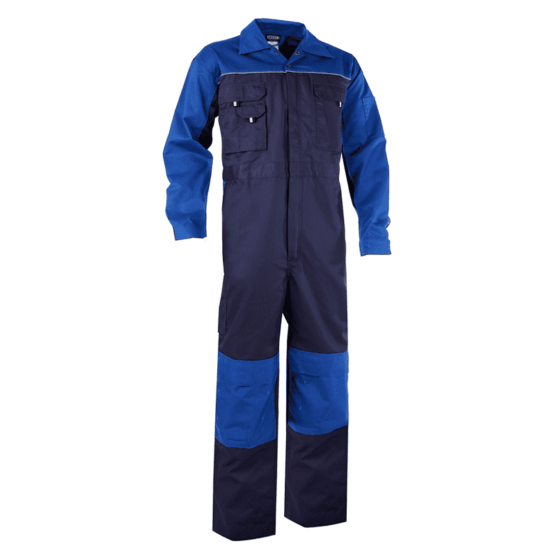 DASSY Cannes Two-Tone Overall L +/- 245 g/m² Royal Blue/Navy DASSY Cannes Two-Tone Overall L +/- 245 g/m² Royal Blue/Navy