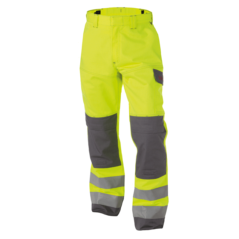 Pantalones de Trabajo Multinorma Reflectantes Manchester n.º 54 +/- 330 g/m² Amarillo Fluo/Gris DASSY Pantalones de Trabajo Multinorma Reflectantes Manchester n.º 54 +/- 330 g/m² Amarillo Fluo/Gris DASSY