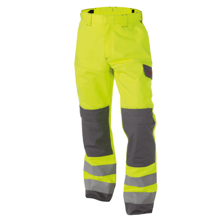 Pantalones de Trabajo Multinorma Reflectantes Manchester n.º 54 +/- 330 g/m² Amarillo Fluo/Gris DASSY