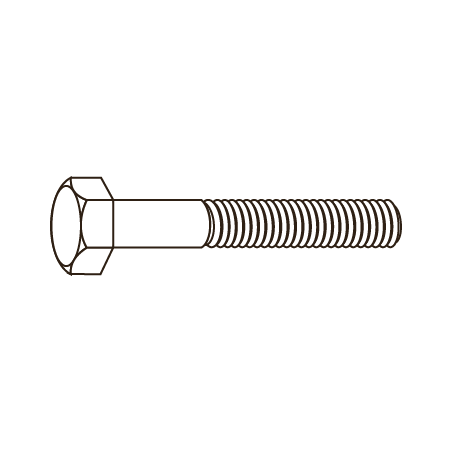 Tornillo Cabeza Hexagonal Tornillo Parcial DIN 931 M18X80 10.9 sin Acabado CHEMITOOL FASTENERS