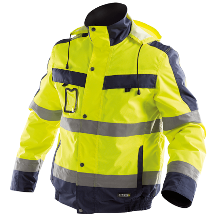 Casaco de Inverno Refletor Lima L +/- 200 g/m² Fluo Amarelo/Azul Marinho DASSY