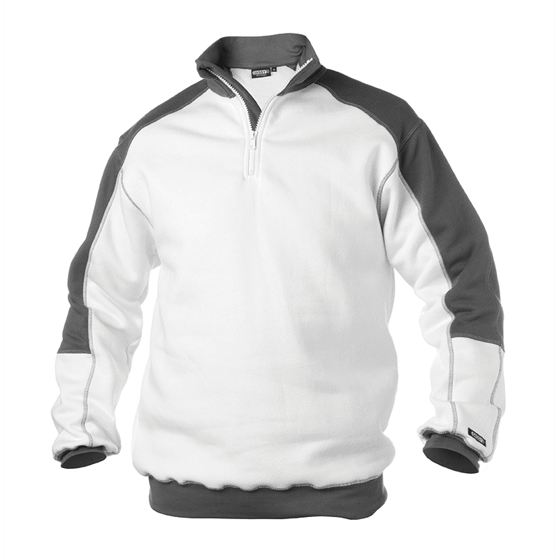 DASSY Basiel Two-Tone Sweatshirt M +/- 290 g/m² White/Grey DASSY Basiel Two-Tone Sweatshirt M +/- 290 g/m² White/Grey