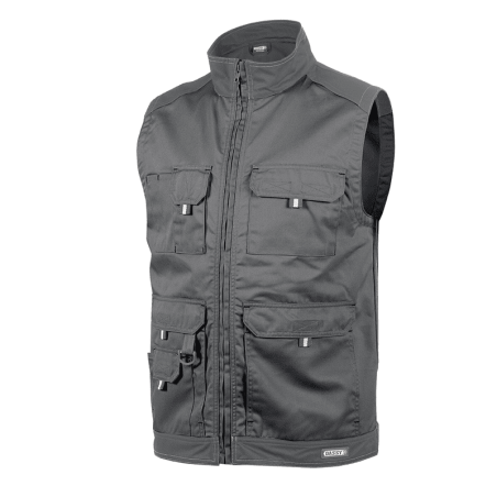 DASSY Avila Sleeveless Work Jacket XL +/- 245 g/m² Grey