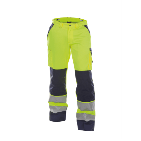 DASSY Buffalo High Visibility Work Trousers n.º 40 +/- 290 g/m² Fluo Yellow/Navy