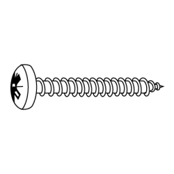CHEMITOOL FASTENERS Chipboard Screw POZIDRIV® Pan Head DIN 7505B 6X60 A4 Passivated Stainless Steel