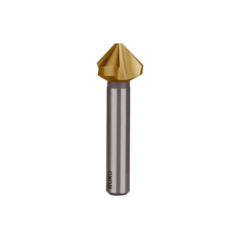 Escareadores DIN 335 Tipo C 90º HSS-TiN (Ø6,0mm) RUKO Escareadores DIN 335 Tipo C 90º HSS-TiN (Ø6,0mm) RUKO