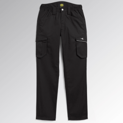 DIADORA XS Multi-Pocket Staff Cargo Trousers Black