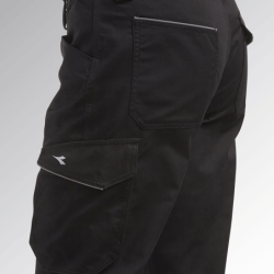 DIADORA XS Multi-Pocket Staff Cargo Trousers Black