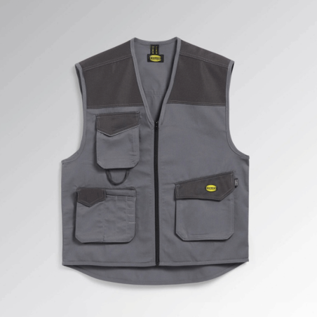 Colete Multibolsos Mover Cinza 3XL Diadora