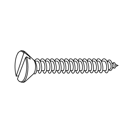 Tornillo Autoroscante con Cabeza Avellanada Ranurada DIN 7972C 5,5x38 A2 Inox Passivado CHEMITOOL