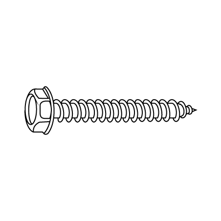 Tornillo Autorroscante para Chapa Cabeza Hexagonal con Collar DIN 6928C 6,3X90 Dacromet CHEMITOOL