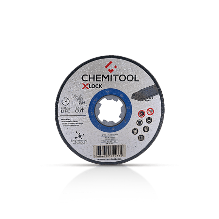 Disco de Corte Acero Inoxidable X-LOCK CHEMITOOL Ø115 x 1 mm