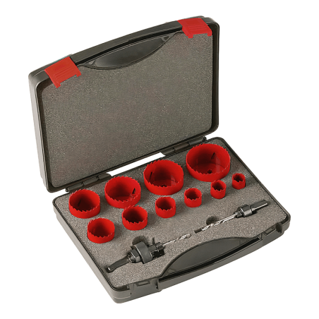 CHEMITOOL CUTTING Hole Saw Set HSS Bi-Metallic 8Pc Electrician