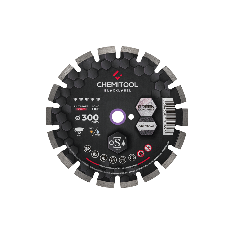 CHEMITOOL CUTTING BLACKLABEL Fresh Concrete Diamond Saw Blade Ø400 CHEMITOOL CUTTING BLACKLABEL Fresh Concrete Diamond Saw Blade Ø400
