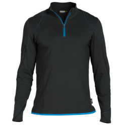 Camiseta con Mangas Largas Sonic M +/- 220 g/m² Negro/Azul Celeste DASSY