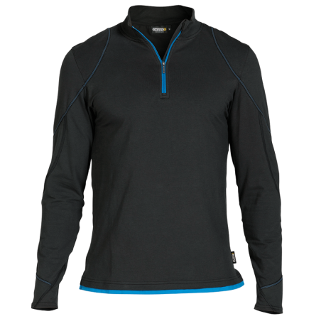 Camiseta con Mangas Largas Sonic M +/- 220 g/m² Negro/Azul Celeste DASSY