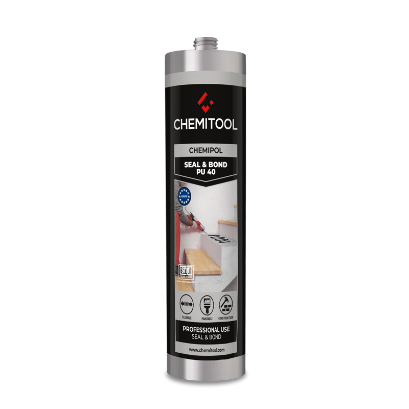 CHEMITOOL Black Polyurethane Adhesive Chemipol