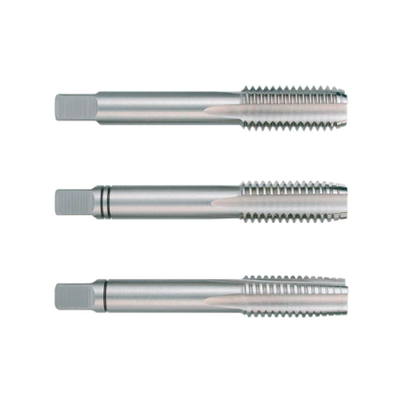 RUKO HSS Hand Tap Set, DIN 352, Ground, Bright Finish, M 18 x 2,50 mm