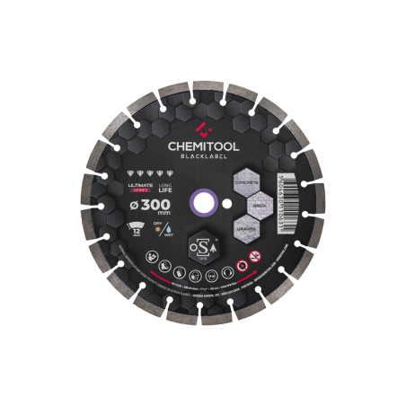 Disco de Diamante Hormigón Curado Ø450 BLACKLABEL CHEMITOOL CUTTING