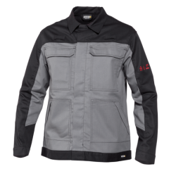 DASSY Kiel Multinorm Work Jacket XL +/- 290 g/m² Grey/Black