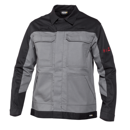 DASSY Kiel Multinorm Work Jacket XL +/- 290 g/m² Grey/Black