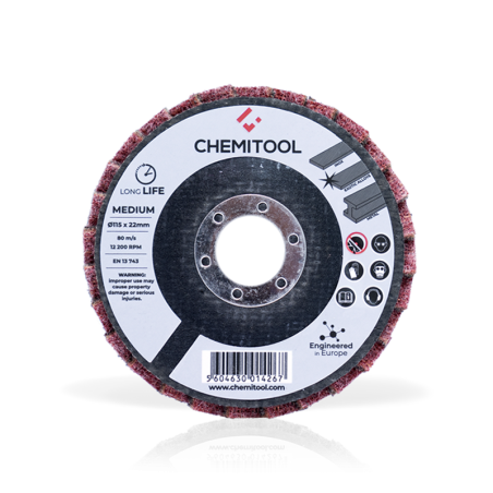 CHEMITOOL Non-Woven Flap Disc Medium Extra Fine Ø125