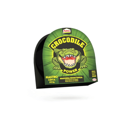 Fita Adesiva Crocodile Preta 20m PATTEX
