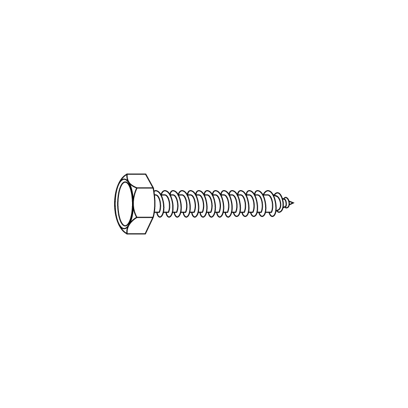 Tornillo Autoroscante con Cabeza Hexagonal DIN 7976C 6,3x32 A2 Inox Passivado CHEMITOOL Tornillo Autoroscante con Cabeza Hexagonal DIN 7976C 6,3x32 A2 Inox Passivado CHEMITOOL
