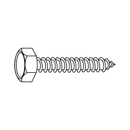 Tornillo Autoroscante con Cabeza Hexagonal DIN 7976C 6,3x32 A2 Inox Passivado CHEMITOOL