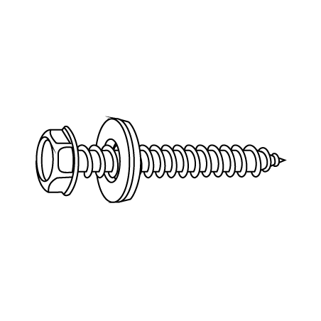 Parafuso Autoroscante Sextavado 6,3X120 A25 DIN 6928C-ZN CHEMITOOL FASTENERS