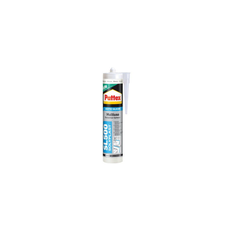 Silicone Multiusos 300ml Branco SL500 PATTEX Silicone Multiusos 300ml Branco SL500 PATTEX
