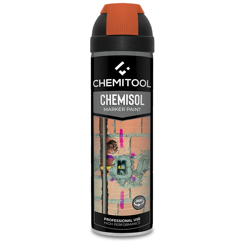 Marcação Obra 360° Laranja Pastel 500ML CHEMISOL MARKER Marcação Obra 360° Laranja Pastel 500ML CHEMISOL MARKER