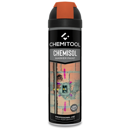 Marcação Obra 360° Laranja Pastel 500ML CHEMISOL MARKER