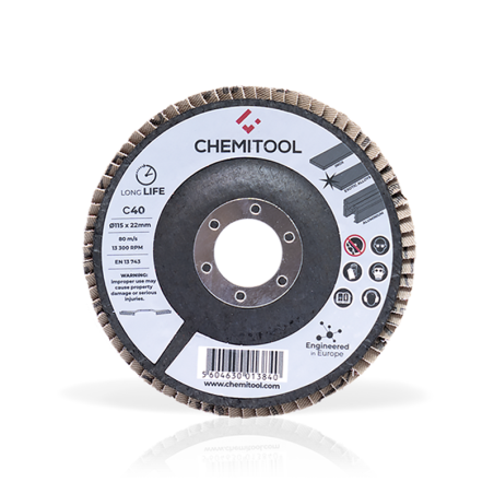 Disco de Láminas Grano Cerámico CHEMITOOLØ125 C60