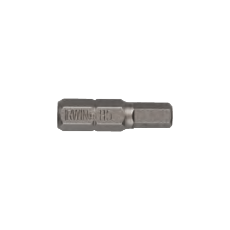 Ponta Hexagonal para Aparafusadora IRWIN 4 mm Ø6,35 mmx25 mm (10un.)